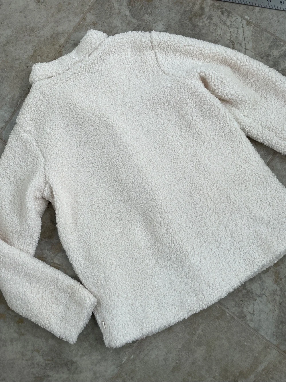 Okaidi Girls cream Teddy Jacket